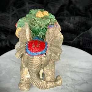 Vintage Ks collection decorative elephant Christmas figurine